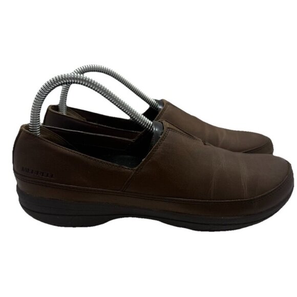 Merrell Shoes - Merrell Women's Encore Kassie Moc Brown Leather Comfort Loafers Size 8.5M J94556